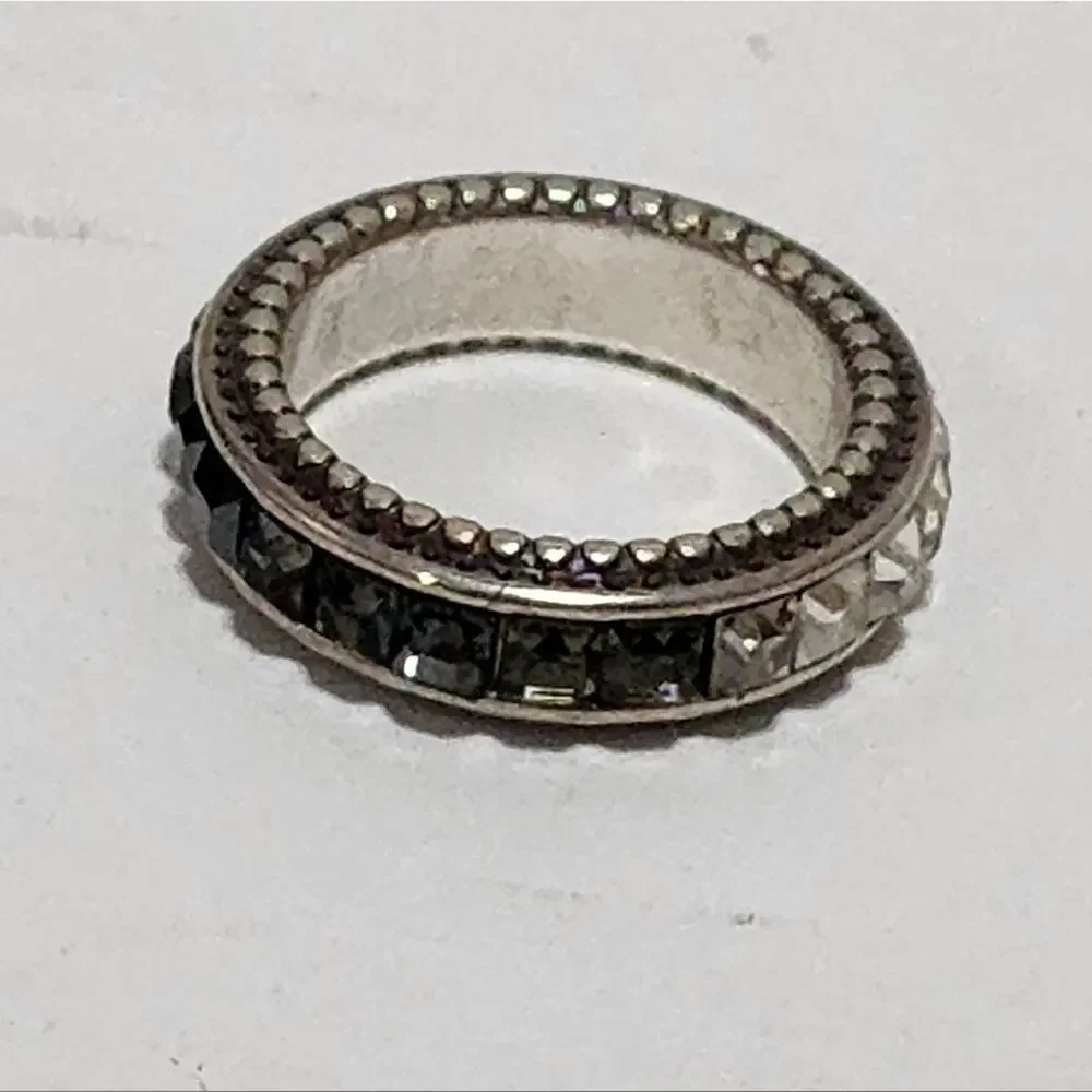 Brighton black Spectrum crystal‎ ring size 7